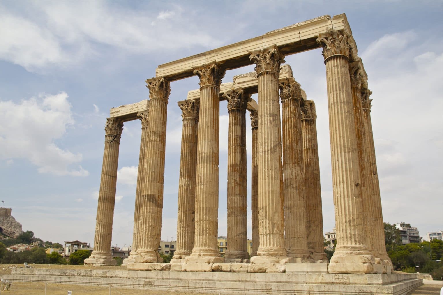 Hadrian's Arch & The Temple Of Olympian Zeus