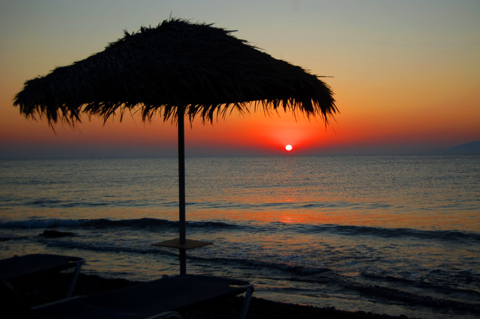 A wonderful sunset in Greece
