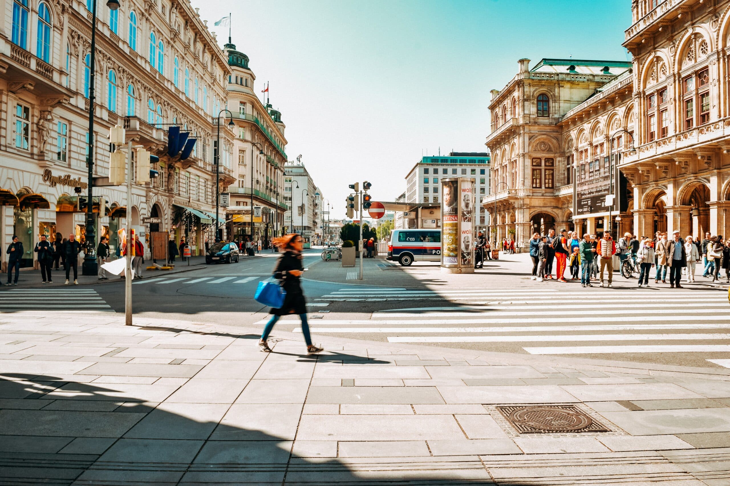 Public street in Vienna