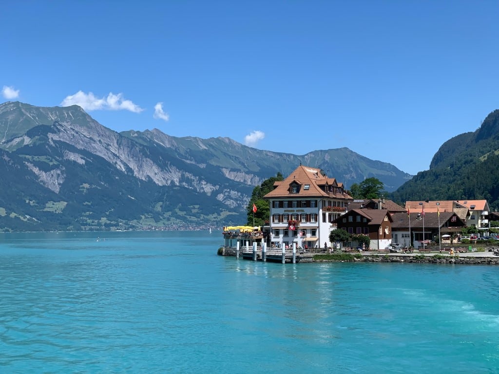 switzerland house over lake interlaken