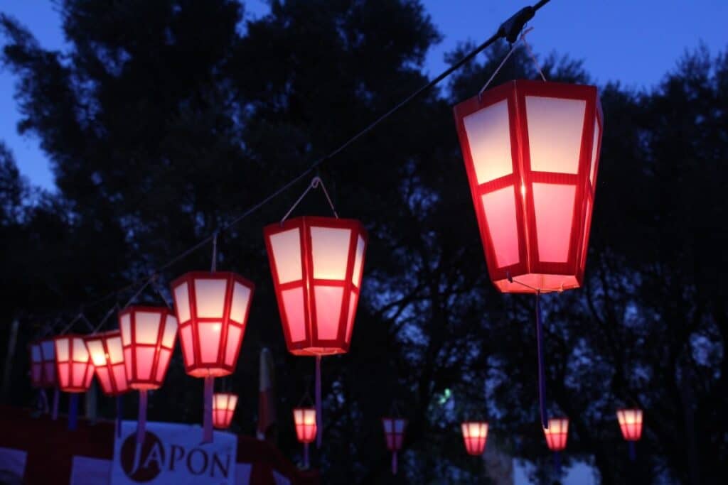 japan autumn lantern