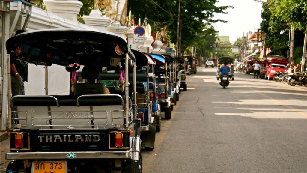 tuk tuks chiang mai thailand