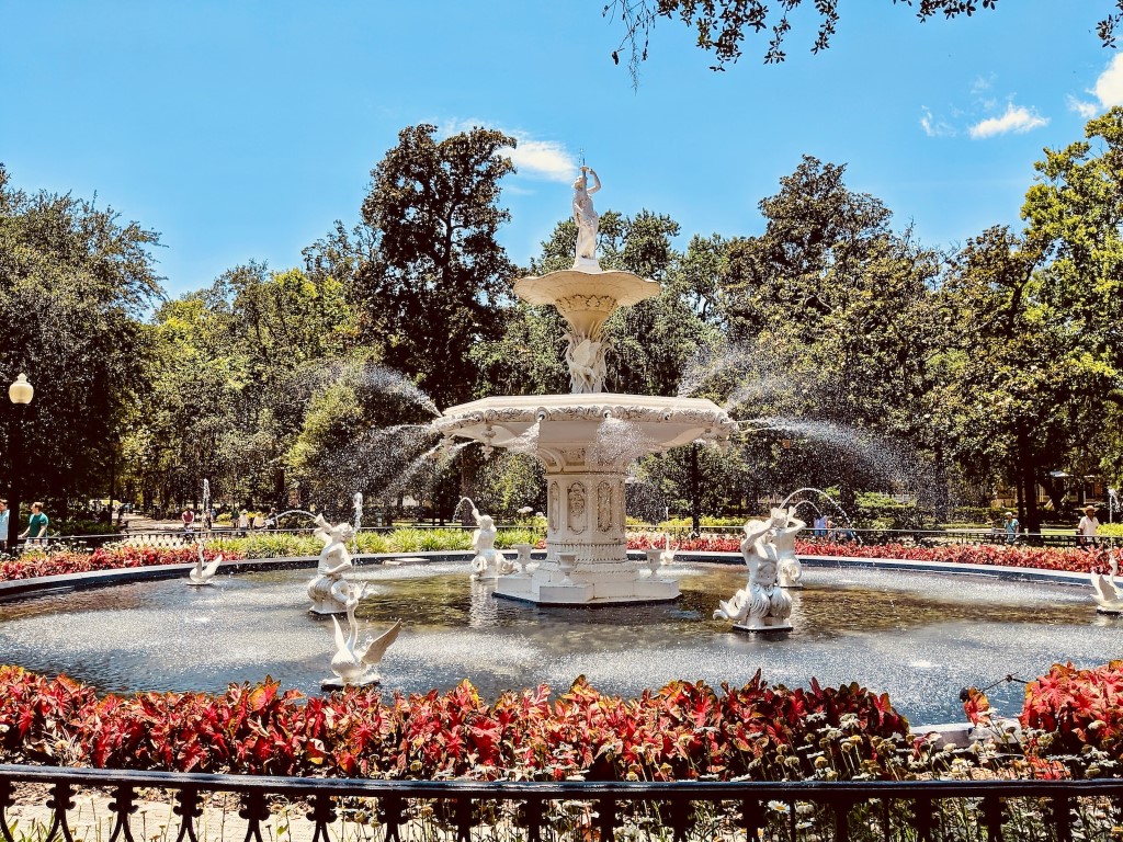 Famous fountain Savannah's Forsyth Park georgia