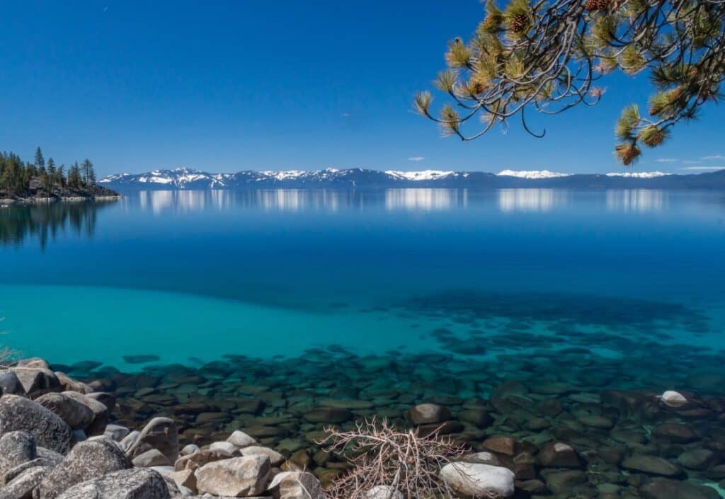 clear waters Lake Tahoe, United States