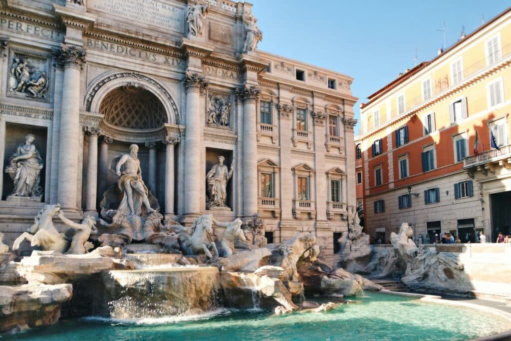 trevi fountain in rome italy