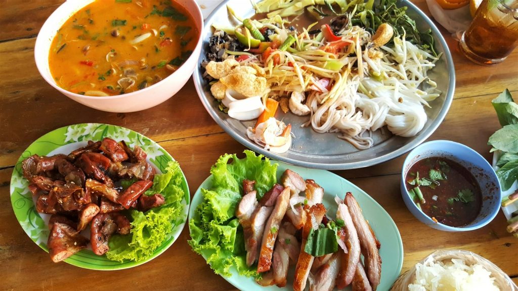 thailand food plates