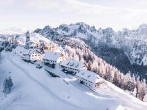 Monte Lussari, Tarvisio, Italy winter