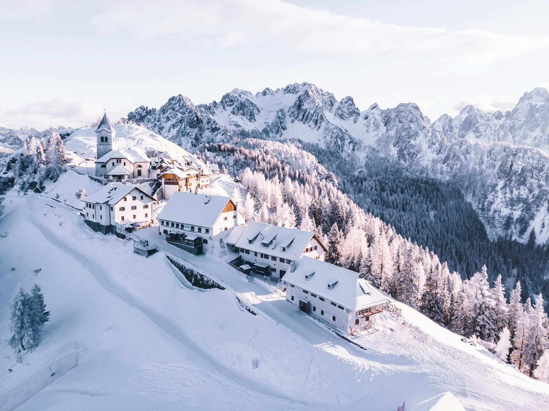 Monte Lussari, Tarvisio, Italy winter