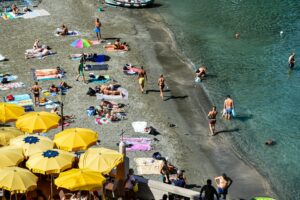 beach in vernazza italy