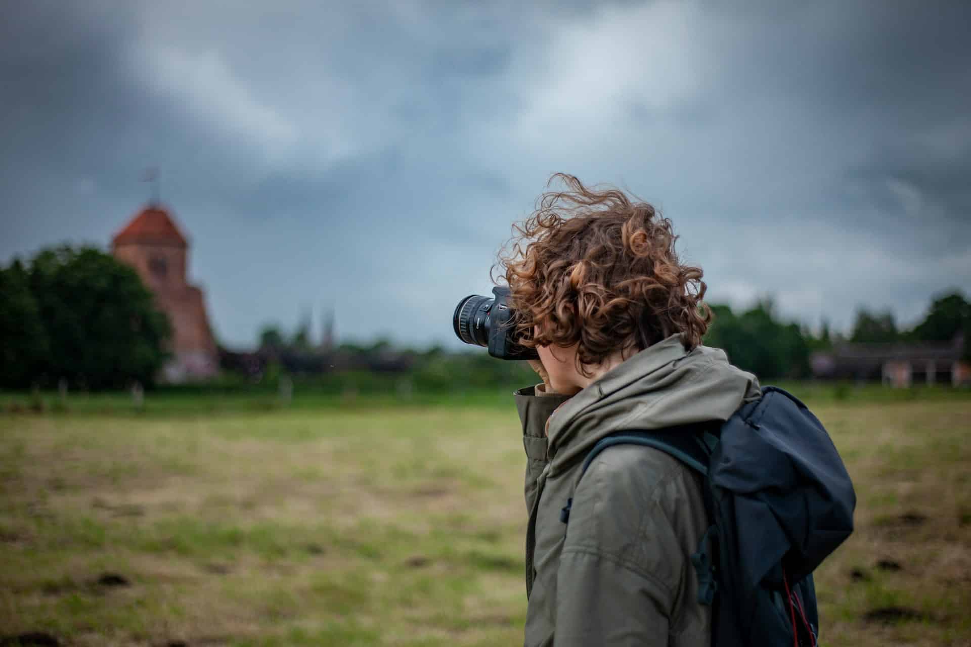 male tourist in poland