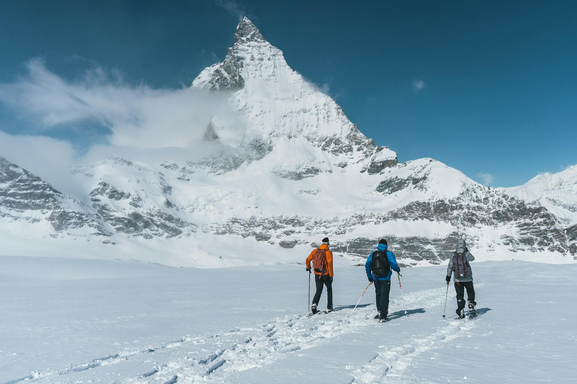hikers in zermatt