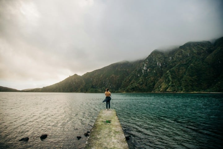 tourist in sao miguel, portugal
