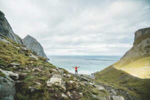 tourist in lofoten