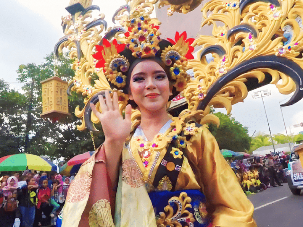 Tiara Andini in Jember Fashion Carnaval 2018