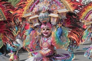 girl in a festival outfit masskara festival philippines