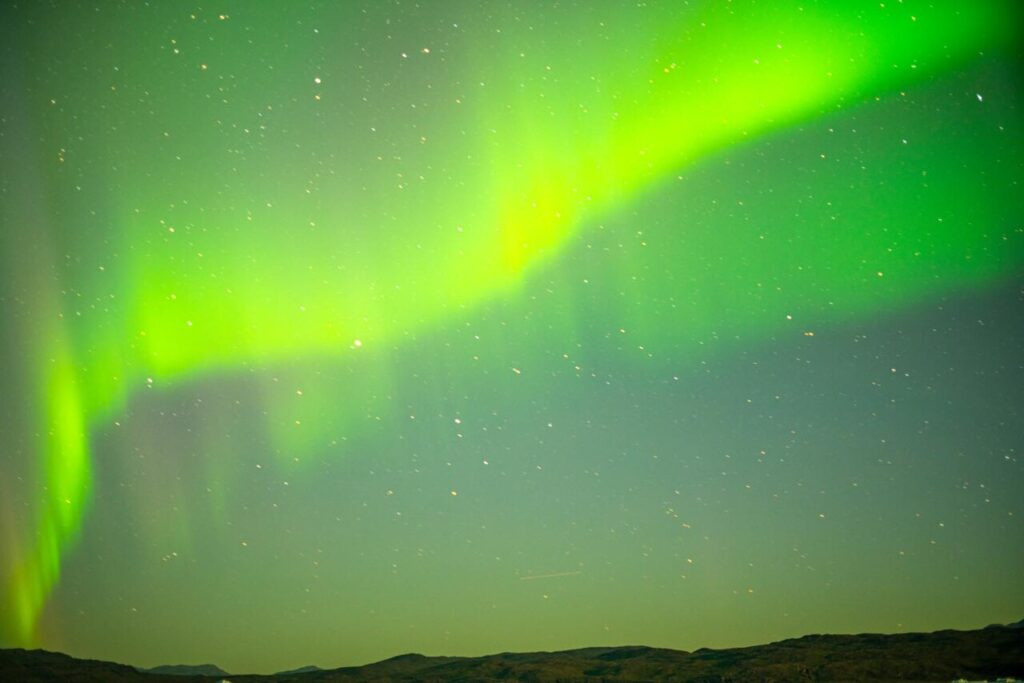 northern lights in greenland