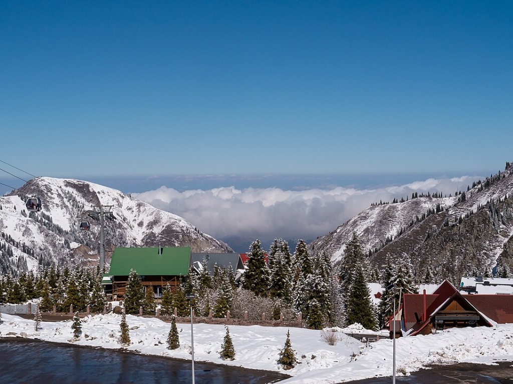 Shymbulak ski resort in Almaty