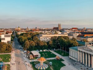 munich overhead view