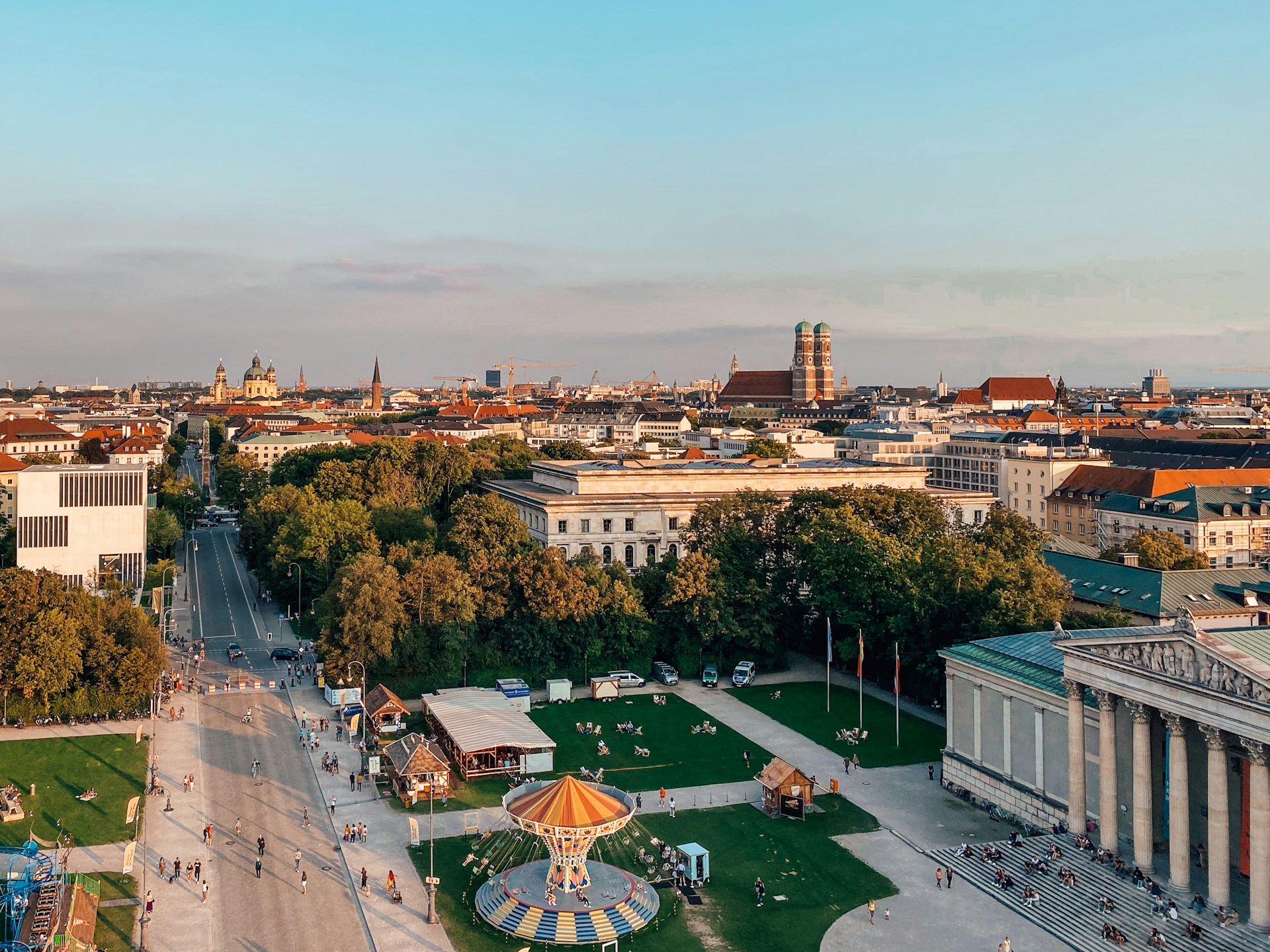 munich overhead view